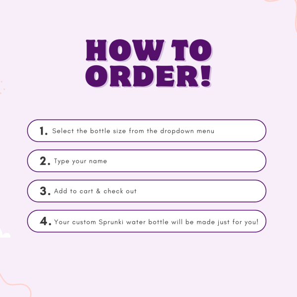 Personalized Sprunki Water Bottle- order