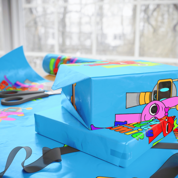 sprunki themed wrapping paper